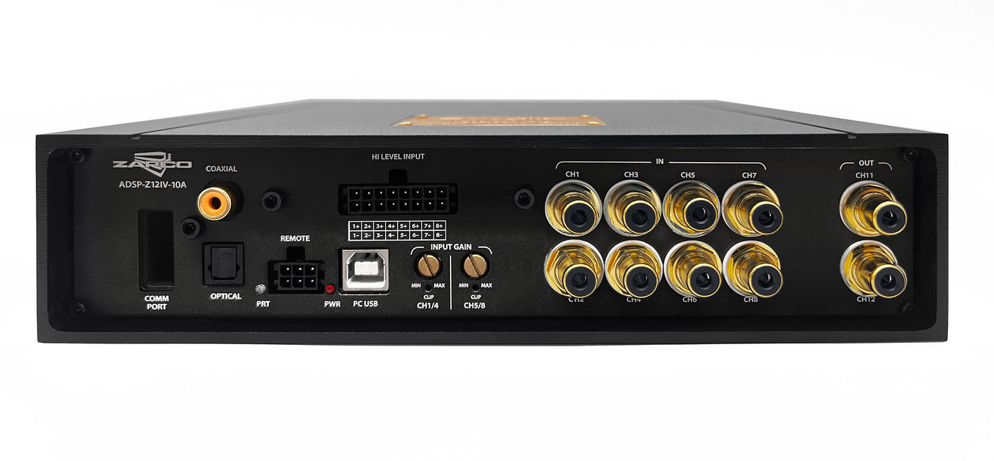 ADSP-Z12 IV-10A | Zapco DSP IV Series Integrated 8-Ch. DSP / 6-Ch. 480 watt Class D Amplifier