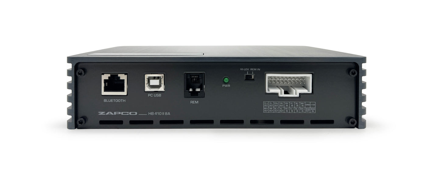 HB 410 II 8A | Zapco Harmony HB II Series 10-Ch. DSP / 8-Ch. 560 watt Class AB Amplifier