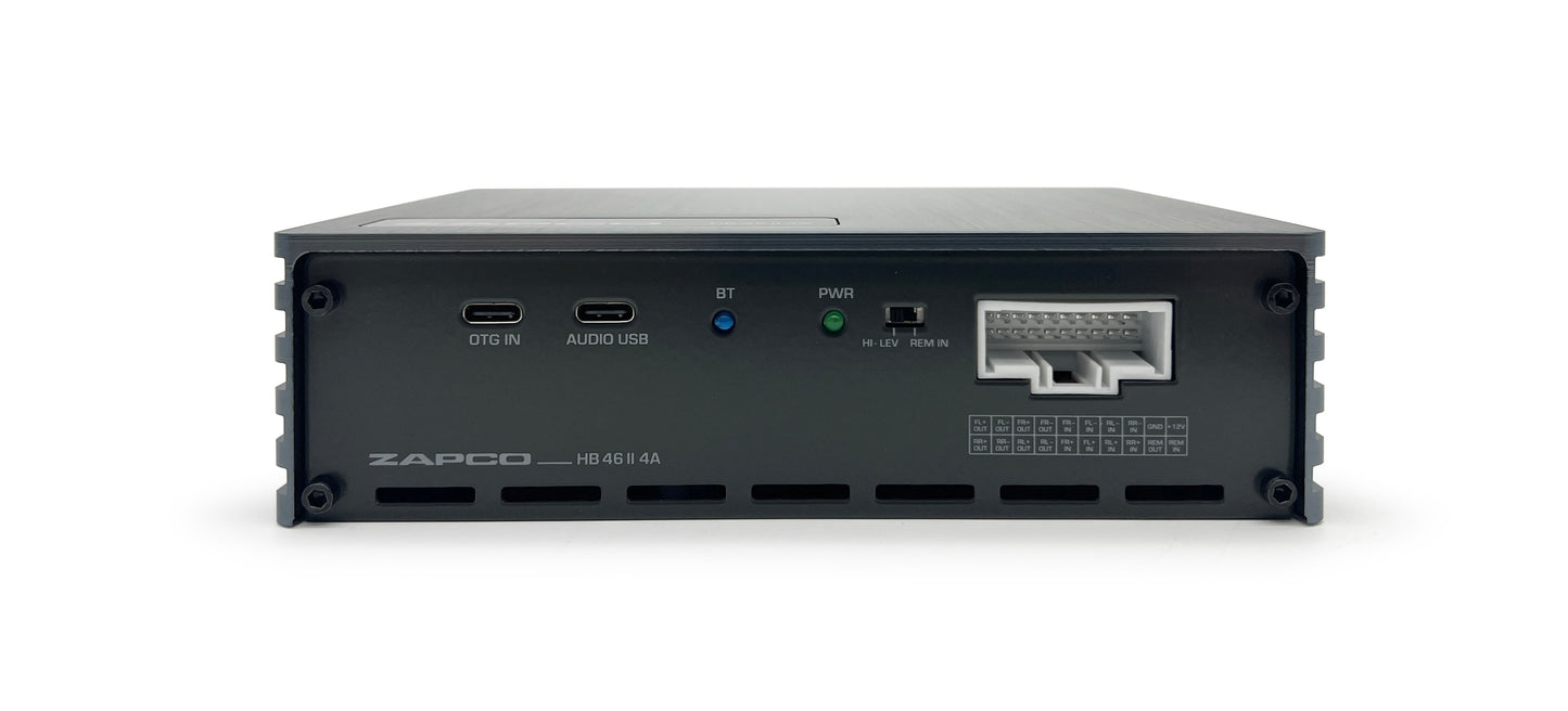 HB 46 II 4A | Zapco Harmony HB II Series Integrated 6-Ch. DSP / 4-Ch 280 watt Class AB Amplifier