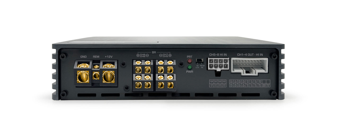 HB 810 II 8AD | Zapco Harmony HB II Series Integrated 10-Ch. DSP / 400 watt 4-Ch. (AB) + 600watt 4-Ch. (D) Amplifier