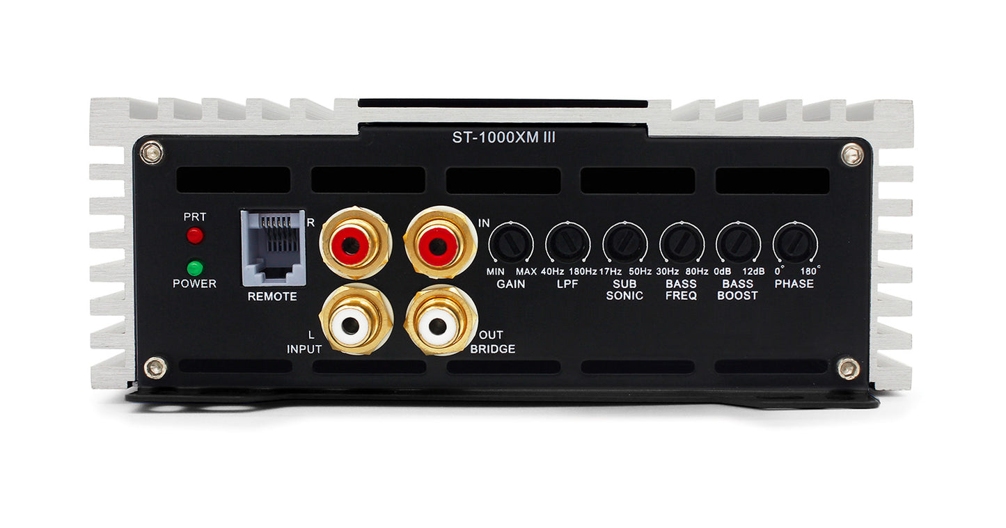 ST-1000XM III | Zapco STX-III Series 1Ch 1000 watt Mono Class D Amplifier