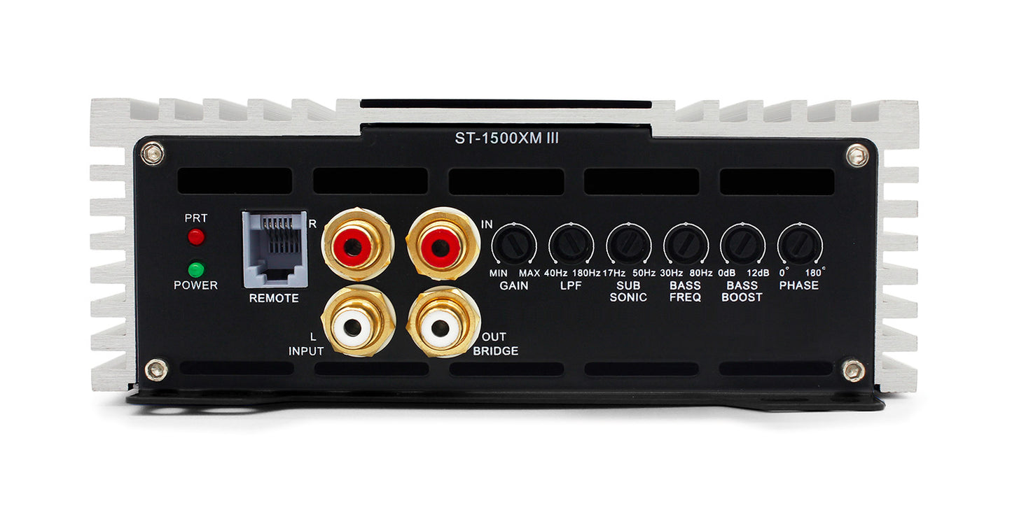 ST-1500XM III | Zapco STX-III Series 1Ch 1500 watt Mono Class D Amplifier