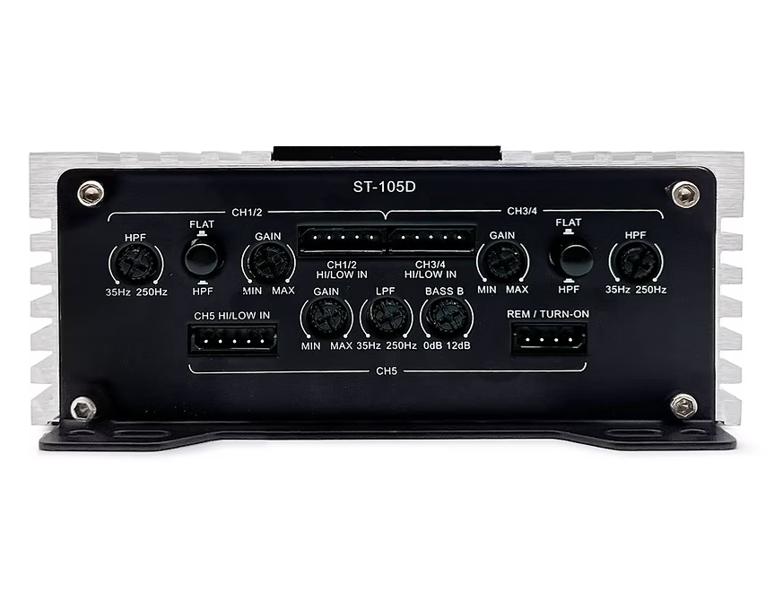 ST-105D | Zapco ST-D Compact Series 5-Ch 360 watt Class D Compact Amplifier