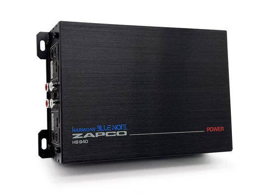 HB 84D | Zapco Harmony HB Series 4-Ch 300 watt Full Range Class D Amplifier
