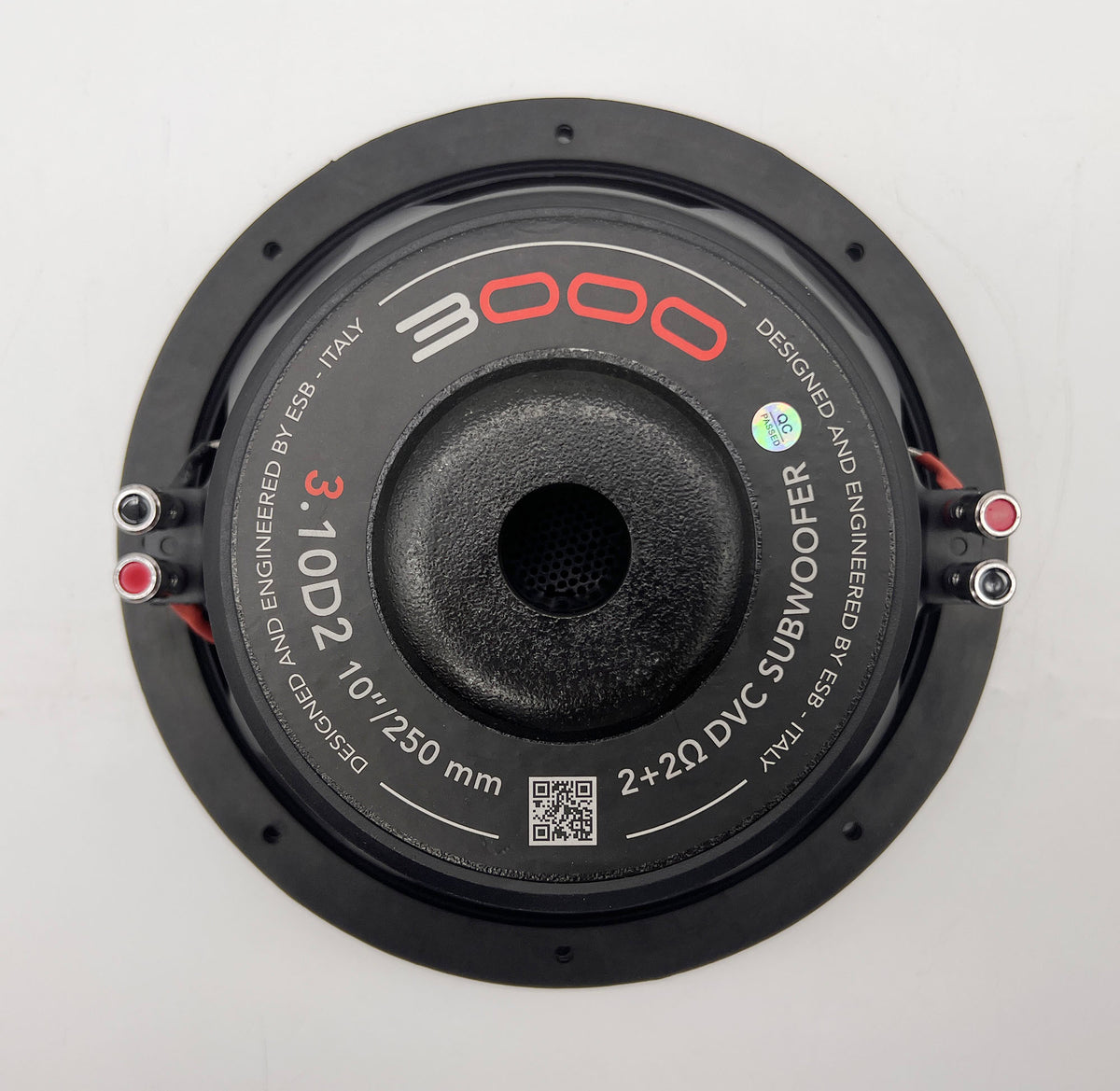 ESB 3.10D2 - 3000 Series 250mm DVC 2+2 Ohm Subwoofer