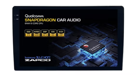 HB MS Q9P1 | Zapco AV Series 9" HD Audio/Video Player / 8-ch. DSP W/ integrated 8x50 watts power amplifier