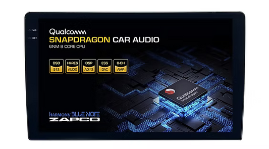 HB MS Q9P1 | Zapco AV Series 9" HD Audio/Video Player / 8-ch. DSP W/ integrated 8x50 watts power amplifier