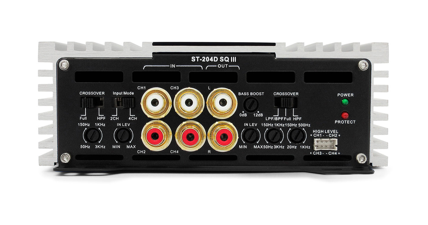 ST-204D SQ III | Zapco STX-III Series 4-Ch 800 watt Class D Sound Quality Amplifier