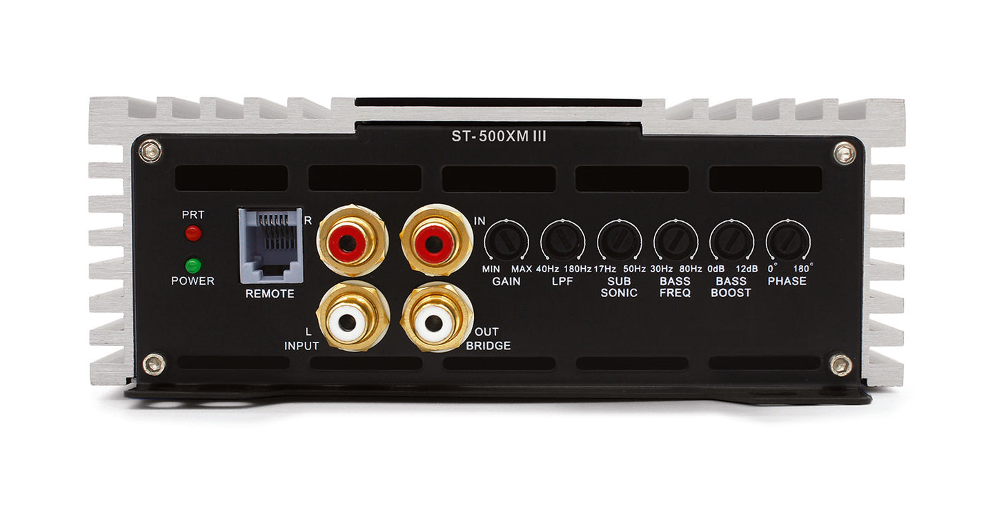 ST-500XM III | Zapco STX-III Series 1Ch 500 watt Mono Class D Amplifier
