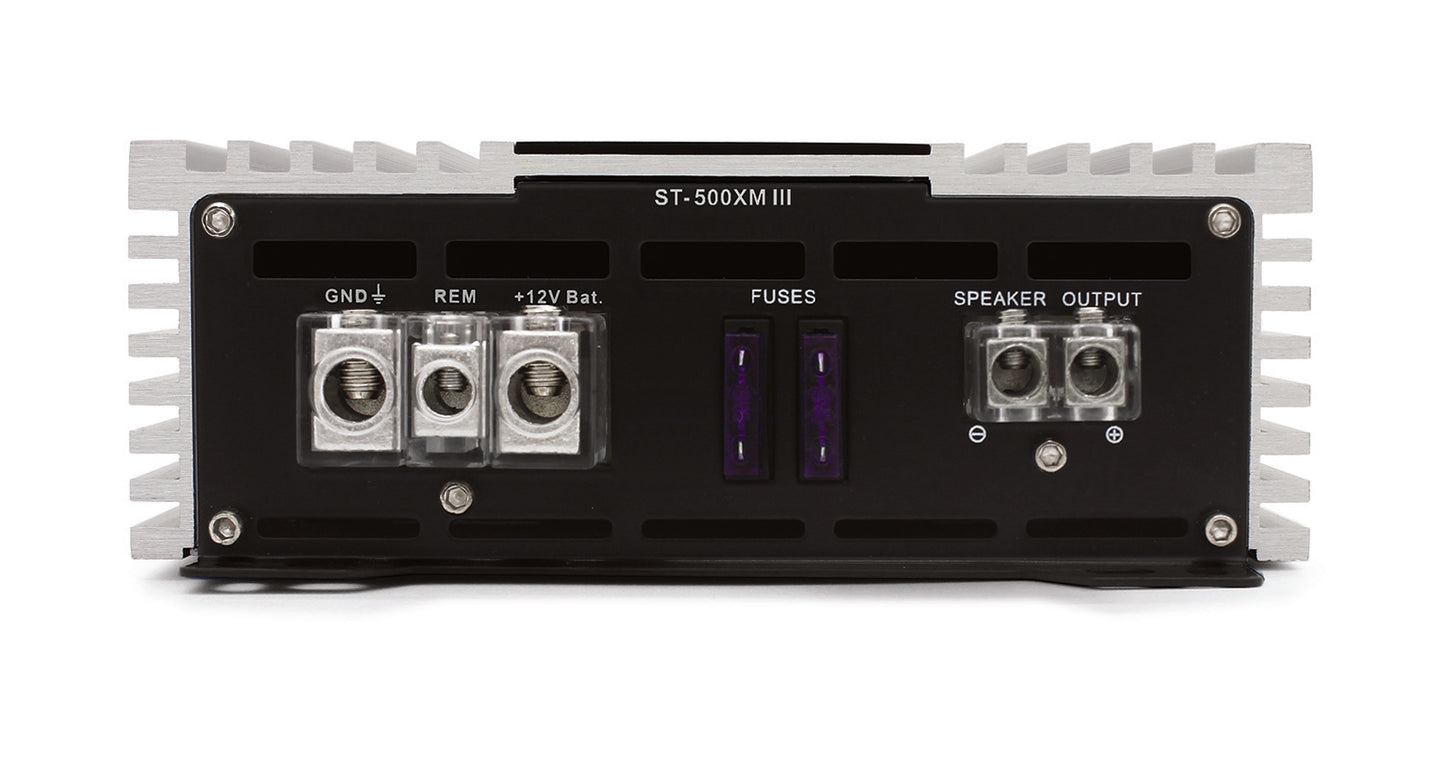 ST-500XM III | Zapco STX-III Series 1Ch 500 watt Mono Class D Amplifier