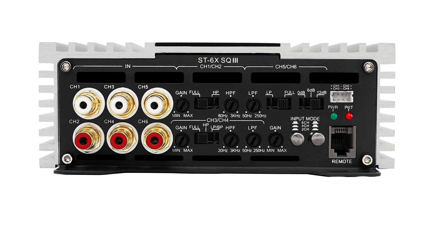 ST-6X SQ III | Zapco STX-III Series 6-Ch 900 watt Class AB Sound Quality Amplifier