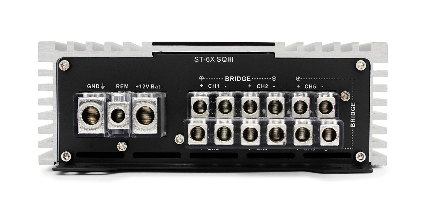 ST-6X SQ III | Zapco STX-III Series 6-Ch 900 watt Class AB Sound Quality Amplifier